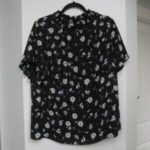 Ladies sheer short sleeve PENN blouse